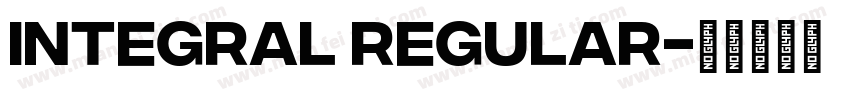 Integral Regular字体转换